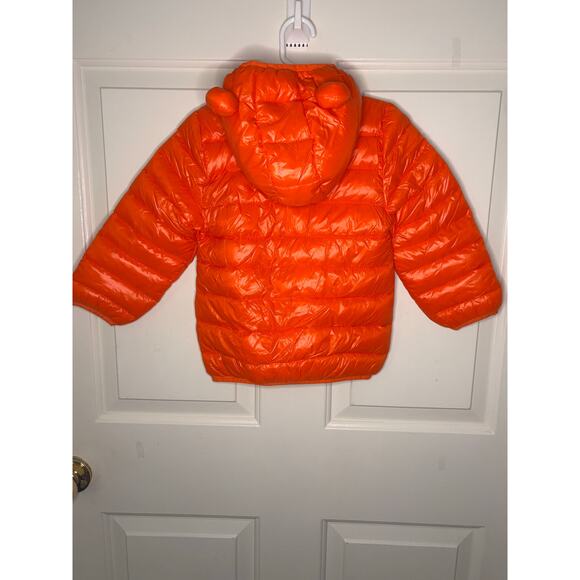 Bright Orange Toddler Puffer Jacket, Sz 3-4 Years - Picture 4 of 7
